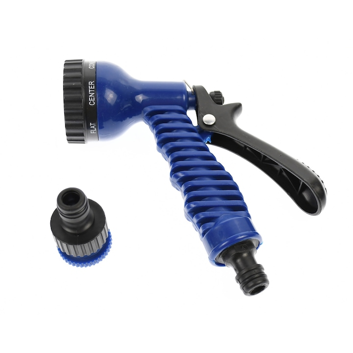 Furtun extensibil 60m Albastru pentru gradina, presiune reglabila, pistol inclus, Magic Hose - 200FT [2]