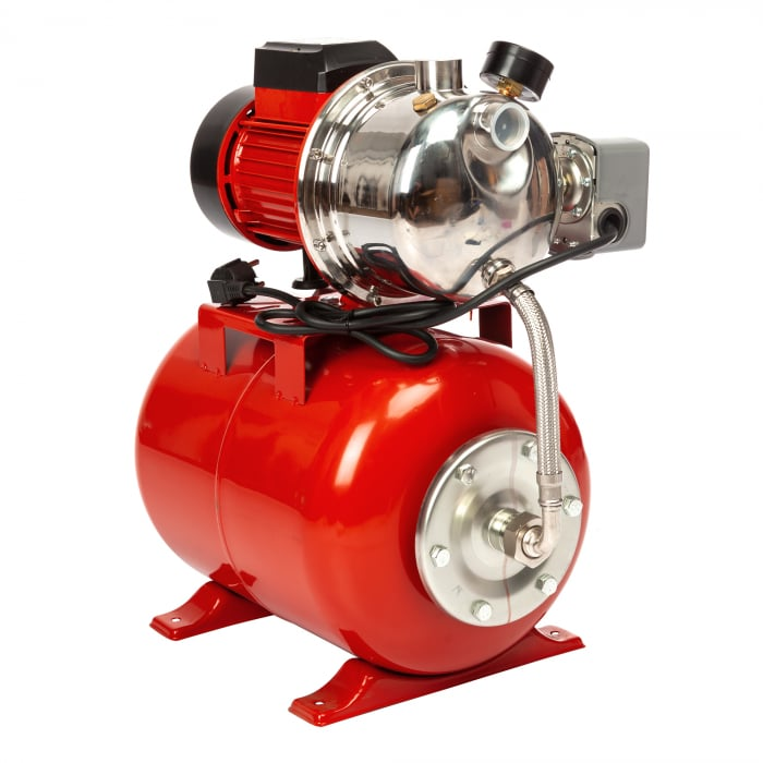 Hidrofor de Mare Putere Heber® AUTOJS80, 1000W, Vas 24L, Debit 50L/min, Refulare 40m, Adâncime Absorbție 8m, Pompă Fontă și Inox [5]