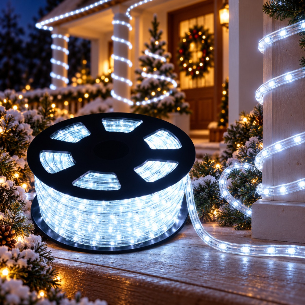 Instalație tip furtun luminos LED, 100 m, alb rece [3]
