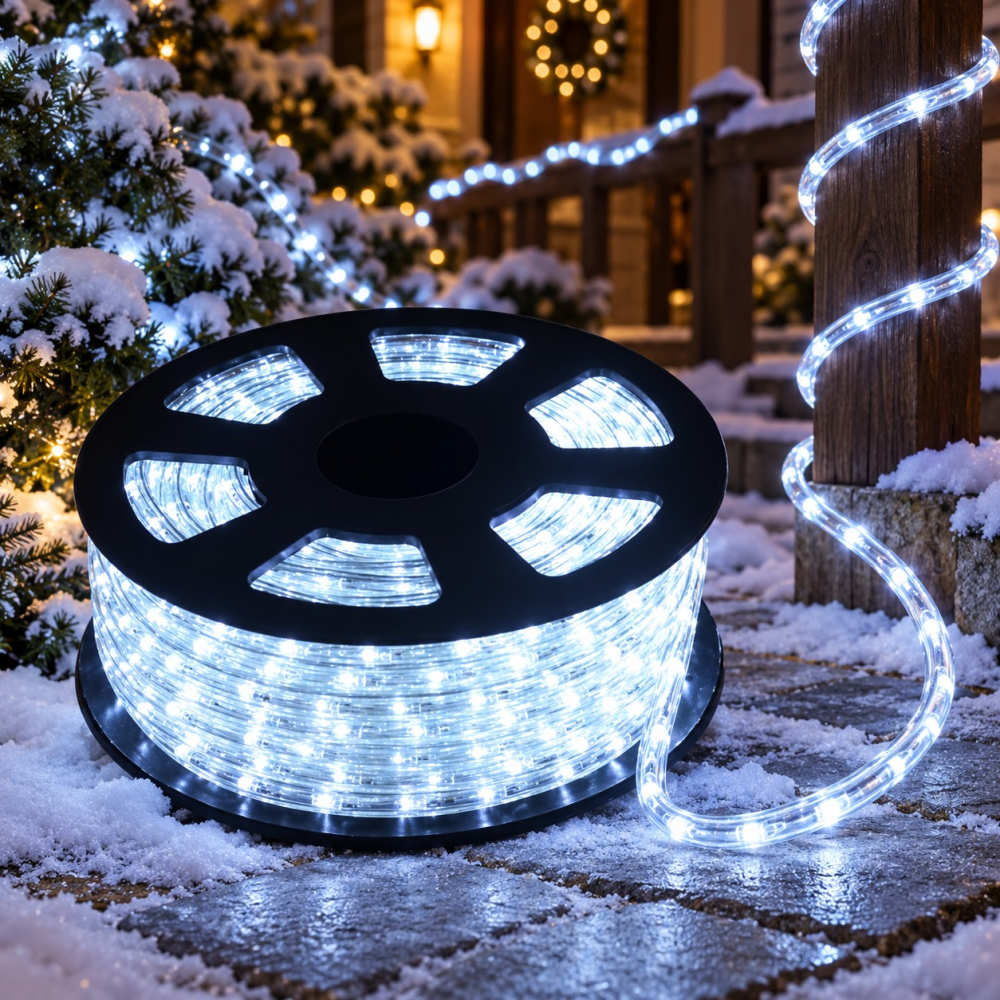 Instalație tip furtun luminos LED, 100 m, alb rece [2]