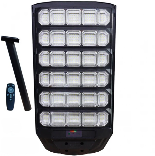 Lampa Solara Stradala LED LEIHMANN 1600W, Senzor de Miscare PIR, IP66, Telecomanda, 6500K, Suport Montaj Inclus Cadou [3]