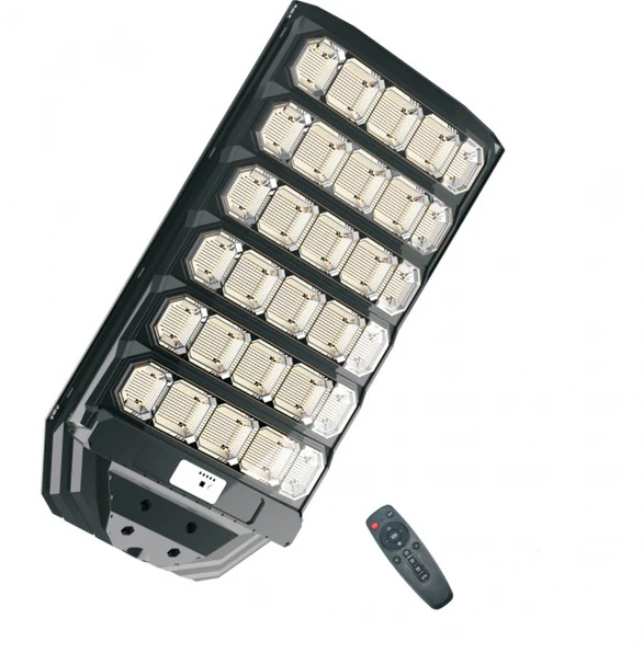 Lampa Solara Stradala LED LEIHMANN 1600W, Senzor de Miscare PIR, IP66, Telecomanda, 6500K, Suport Montaj Inclus Cadou [2]