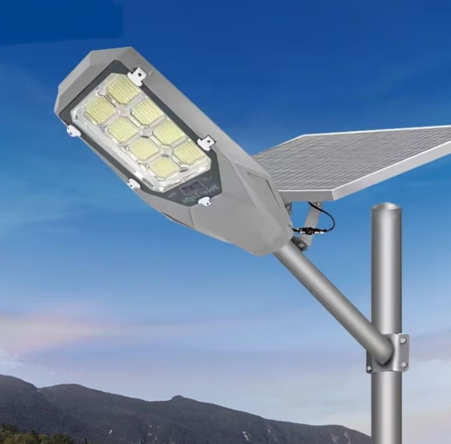 Lampa Solara Stradala LED Leihmann 600W, IP65, Telecomanda, Panou Solar, Senzor Lumina, 6500K Alb Rece, Exterior [4]