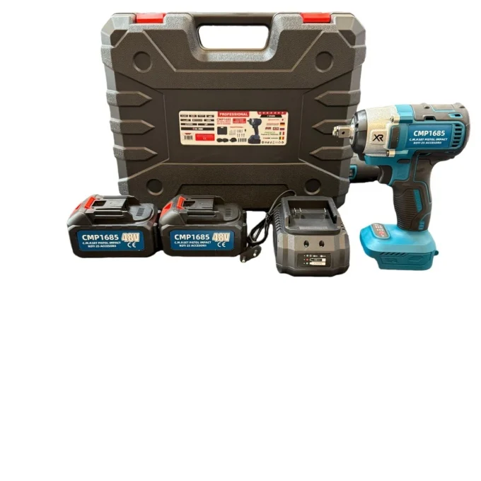 Masina de insurubat Cheie cu impact 450nM, cu 2 acumulatori 48v, 8ah, 4000rpm, 3200bpm Campion PROFESSIONAL [3]