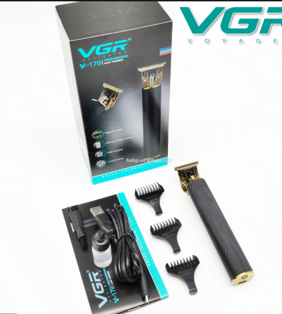 Masina de tuns profesional pentru contur VGR V179 , fara fir , incarcare USB , negru [3]