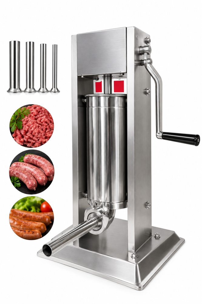 Masina de umplut carnati profesionala FULL INOX 9KG, 6 palnii inox, Campion CMP1720 [2]