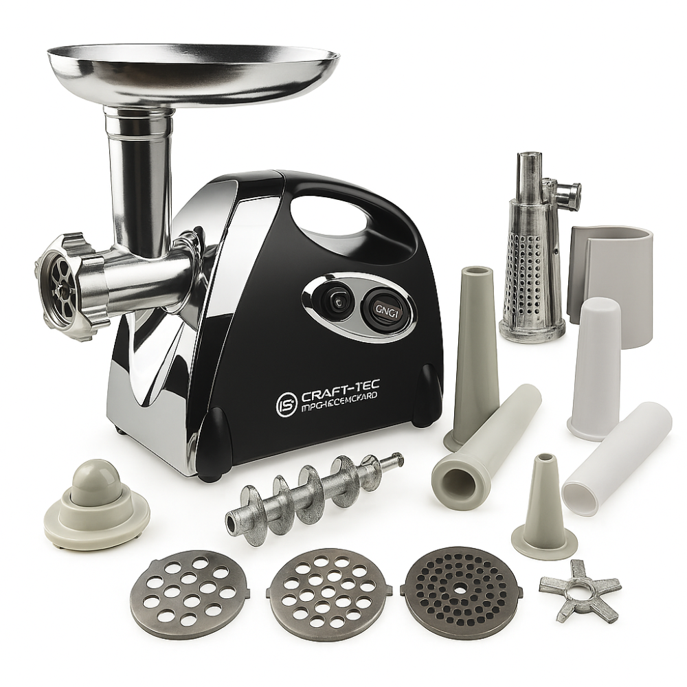 Mașina electrică de tocat carne CRAFT-TEC 3500 W NEAGRA MX713 [1]