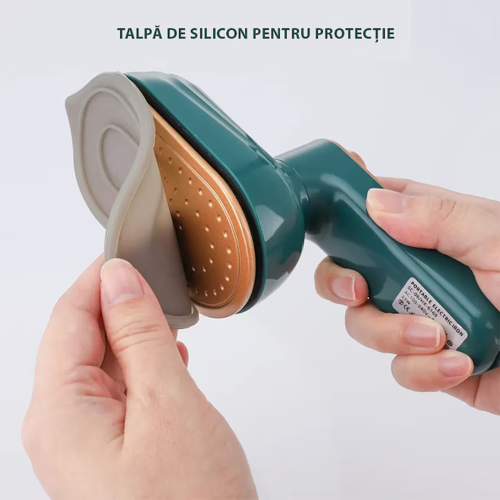 Mini Fier De Calcat Electric Cu Abur, Portabil, Calcare Verticala Si Orizontala, Pentru Calatorii, Incalzire Rapida, Rezervor De Apa 50ml, Verde [2]