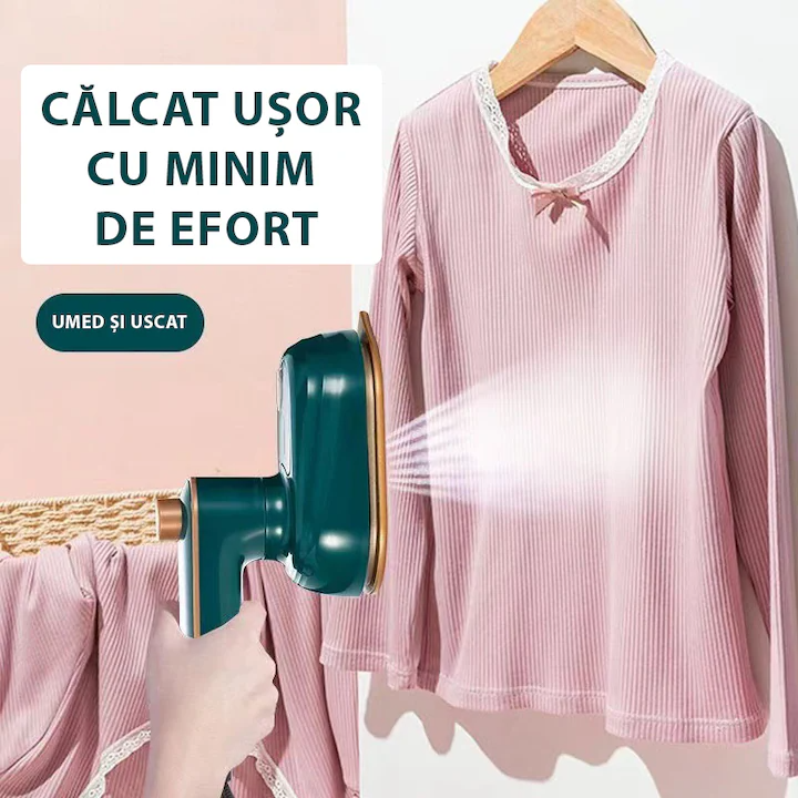 Mini Fier De Calcat Electric Cu Abur, Portabil, Calcare Verticala Si Orizontala, Pentru Calatorii, Incalzire Rapida, Rezervor De Apa 50ml, Verde [4]