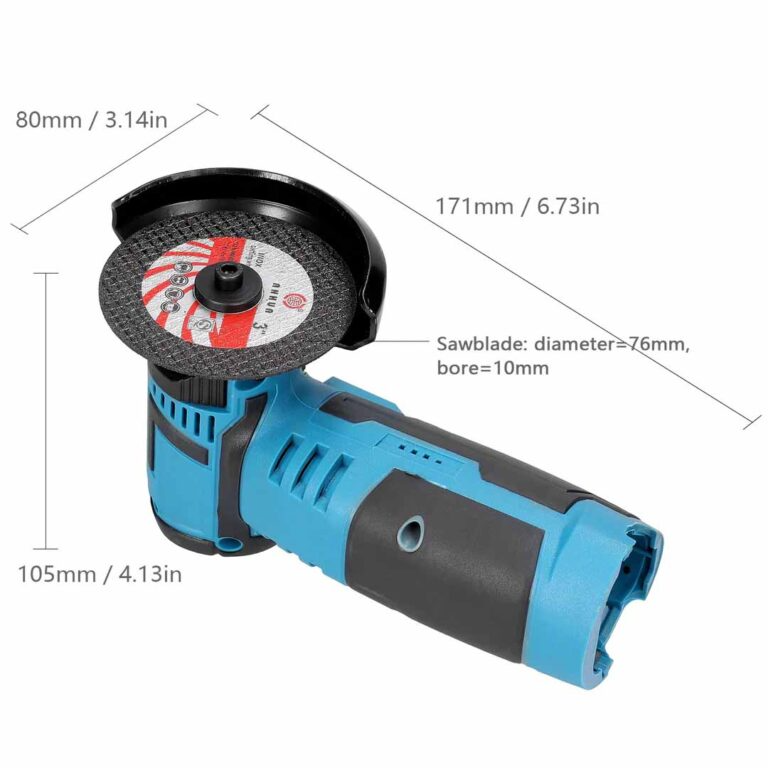 Mini Polizor Unghiular Flex Electric cu 2 Acumulatori, 6 Discuri Incluse, 12V, Disc 76MM [2]