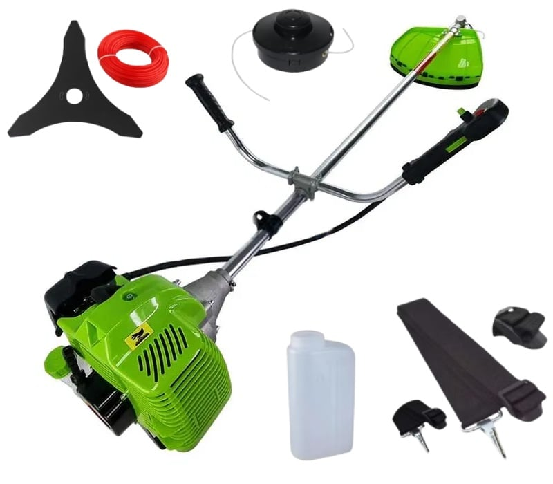 Motocoasa de umar pe benzina UralMash Campion, 8.5CP, 12.000rpm, Verde/Galbena/Neagra [1]