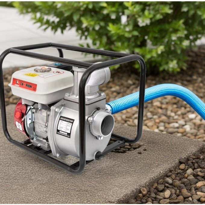 Motopompa apa pe benzina 3 toli + reductie 2 toli 7.5CP, 3600rpm, 200cmc, 4 timpi, 30m inaltime PROFESIONAL [6]