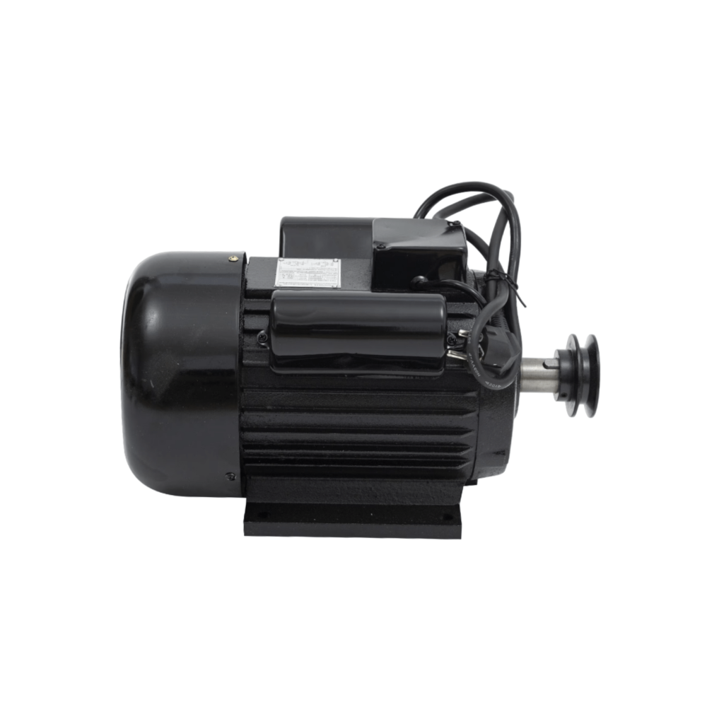 Motor 4.0KW  3000 de RPM, electric monofazat, bobinaj de cupru, carcasa de fonta, 2 condensatori si fulie din otel inclusa [6]