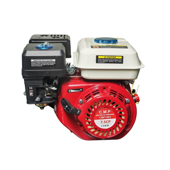 Motor benzina Motoyama Japan 7.5cp, 4 timpi, 196cmc, 3600rpm ax 200mm 3/4, Fulie dubla, pentru generator, motocultor, motopompa, motocoasa, circular [2]