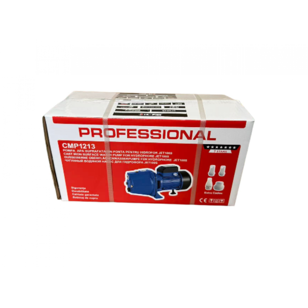 Pompa de Apă de Suprafață CMP1213 JET100S, 1800W, Debit 65L/min, Refulare 65m, Autoamorsantă [4]