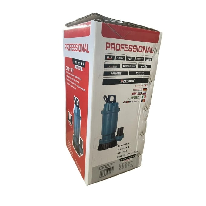 Pompa submersibila apa curata CMP1766F QDX3-25-0.75F, 0.75kW, 1HP, debit 3 mc/h, inaltime refulare 25m, 2860RPM, 110-220V, cu plutitor [4]