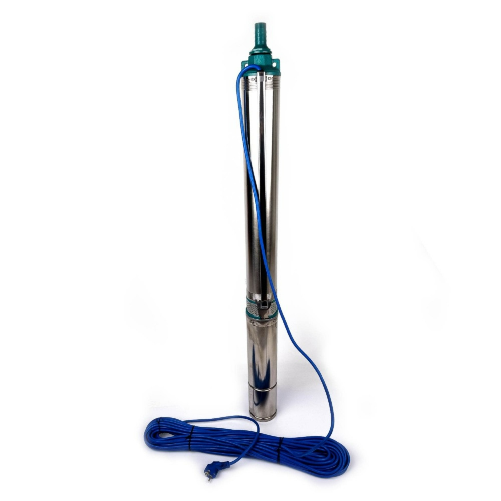 Pompa submersibila apa de mare adancime, CAMPION PROFESIONAL, 20M CABLU LUNG, 4QJD140-1.5, 1500 W, 8 turbine ,8m3/h Inox [1]