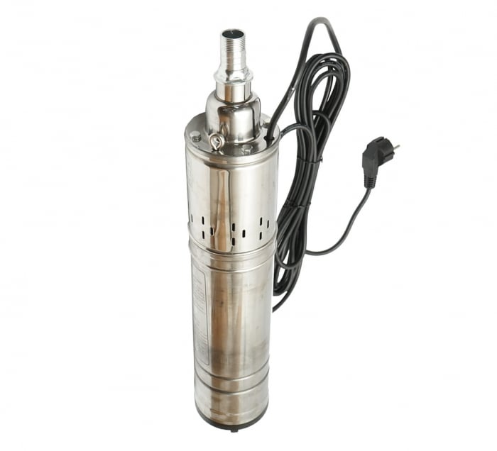 Pompa submersibila AquaMann Premium, refulare 160m, debit 5m3/h, inox, 20 metri cablu, bobinaj cupru [1]