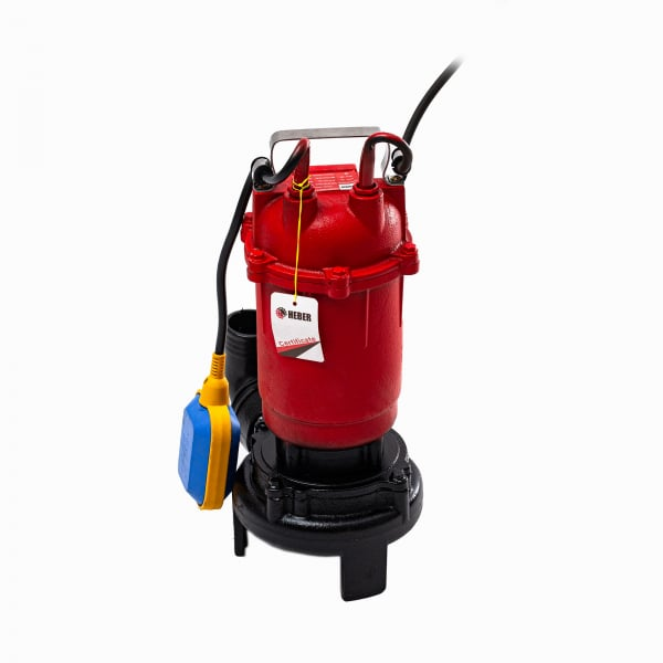 Pompa submersibila pentru apa murdara HEBER® cu cutit exterior, tocator si plutitor 2600 wati, 12 m cubi/ora [3]