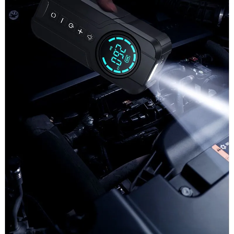 Robot Pornire Auto 4 în 1 cu Compresor Aer, Power Bank 8400mAh, Lanternă LED și Starter 12V [7]