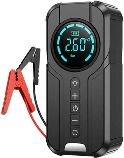 Robot Pornire Auto 4 în 1 cu Compresor Aer, Power Bank 8400mAh, Lanternă LED și Starter 12V [4]