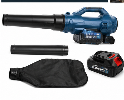 Suflanta si Aspirator de Frunze cu Acumulator F032, 2 in 1, 600W, 15.000 RPM, Sac Colector, Functie Aspirare si Suflare [10]