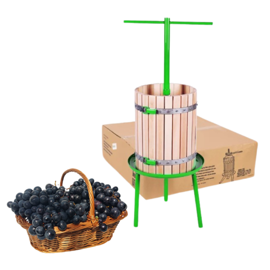 Teasc struguri Mencoza Lider 40L, Productivitate 180Kg/h, Lemn/Metal [1]