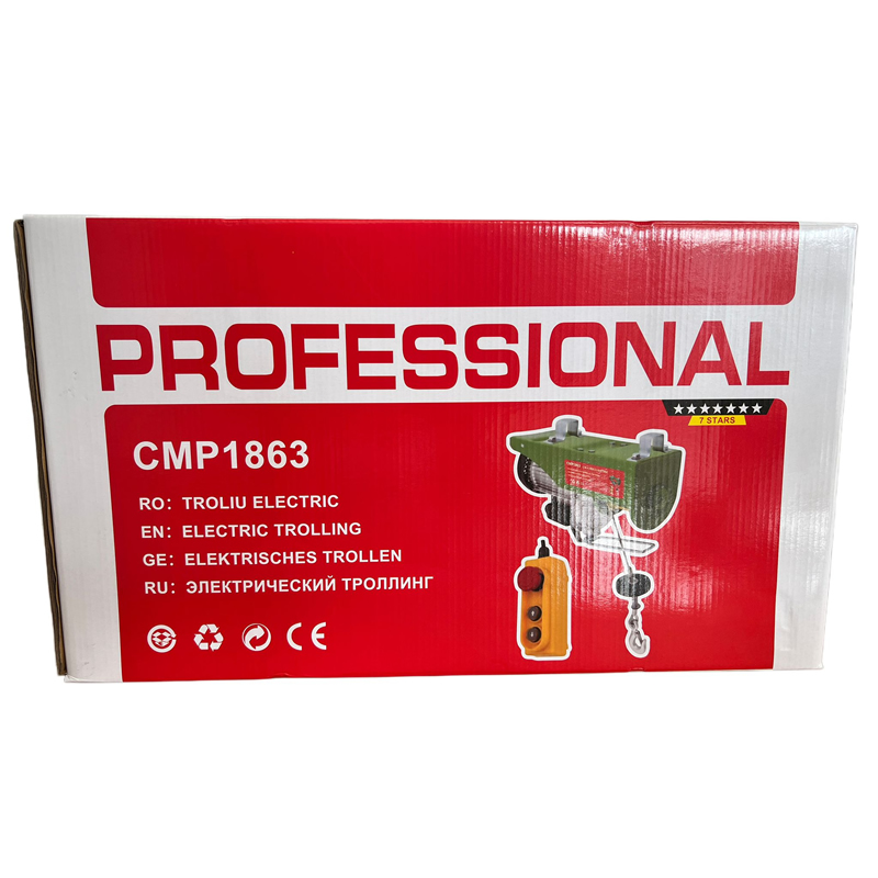 Troliu Electric Electropalan Campion Pro 600/1200 Kg, Inaltime Ridicare 6/30 m, pentru Atelier, Garaj si Santier [2]