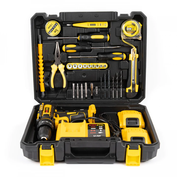 Trusa Bormasina cu Percutie, 2 Acumulatori, 36V, 30 Accesorii [2]