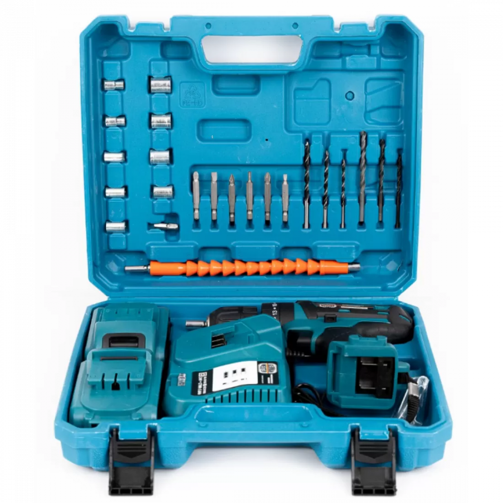 Trusa bormasina cu percutie 36V, 2 acumulatori, incarcator, 30 accesorii [4]