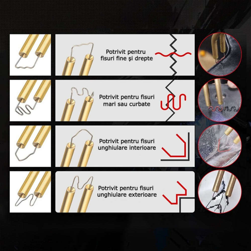 Trusa pistol lipit plastic la cald multifunctional, 400 capse, cleste si cutter, galben [2]