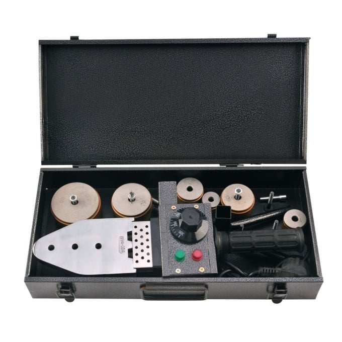 Trusa plita PPR 1000w aparat sudura tevi, 6 bacuri, valiza metal, Profesional [2]