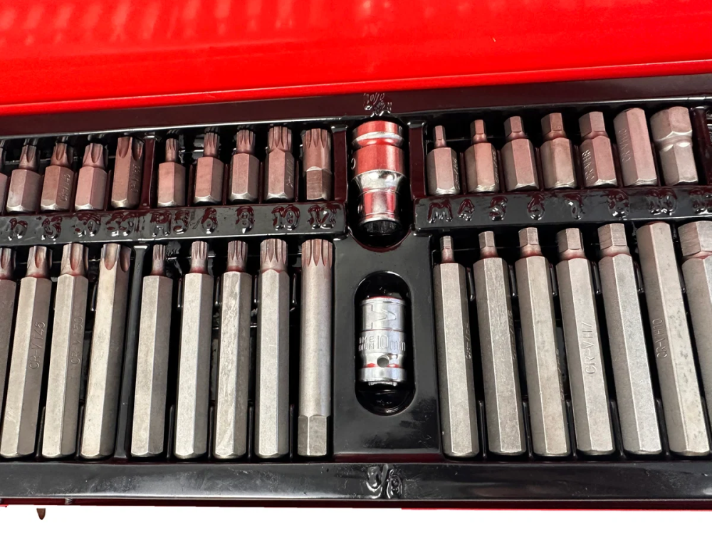 Trusă Profesională Biți , 54 Piese, HEX, Torx, Torx Security și Spline, CrV, Adaptoare 1/2” și 3/8” [6]