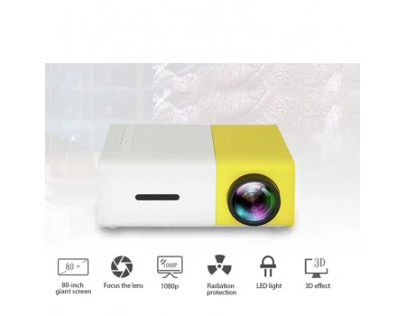 Videoproiector LED Mini Portabil, 600 LM, 1080P, Full HD [5]