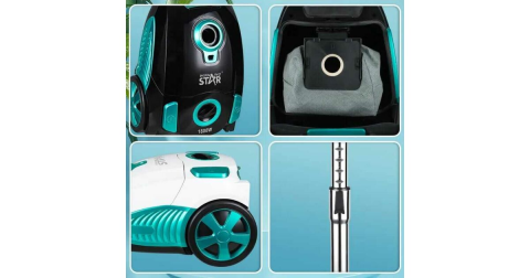 Aspirator cu sac Winning Star, Putere de aspirare 22.000 Pa, pentru curățenie casnică [4]