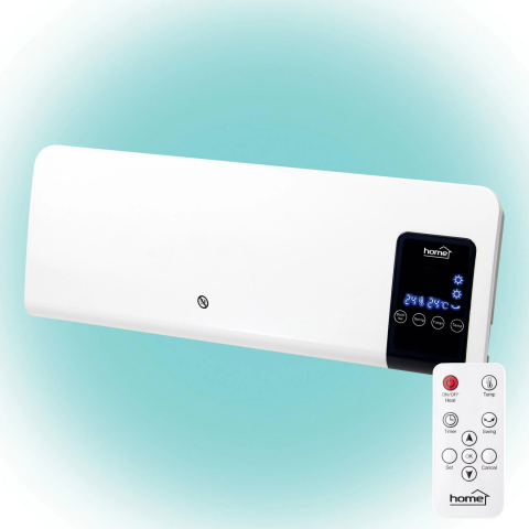 Electrocasnice & Electronice - Aerotermă de perete cu ventilator si telecomanda 2000w, cu program stop