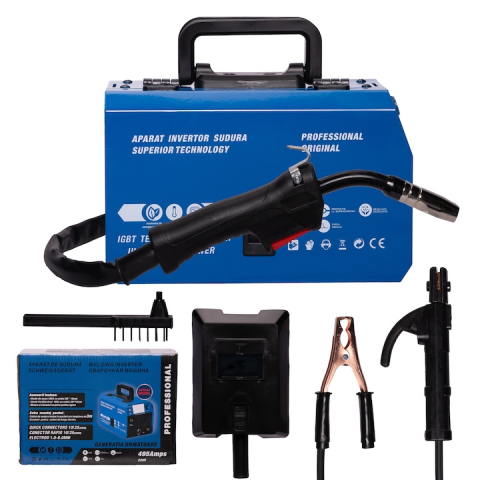 Gradina - Aparat de sudura tip invertor, sudura MIG/MMA/LIFT TIG, 495A, afisaj digital, 0.8-1.2mm, accesorii incluse