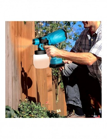 Aparat Profesional De Vopsit Și Zugrăvit LEIHMANN, Electric, Cu Rezervor De Vopsea, 800 ml si 2 Acumulatori, 36V, Portabil [10]