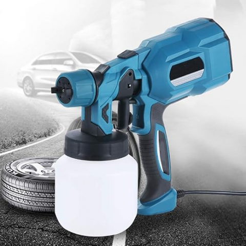 Truse, Scule de mana si unelte - Aparat Profesional De Vopsit Și Zugrăvit LEIHMANN, Electric, Cu Rezervor De Vopsea, 800 ml si 2 Acumulatori, 36V, Portabil