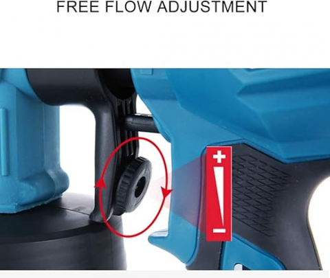 Aparat Profesional De Vopsit Și Zugrăvit LEIHMANN, Electric, Cu Rezervor De Vopsea, 800 ml si 2 Acumulatori, 36V, Portabil [2]