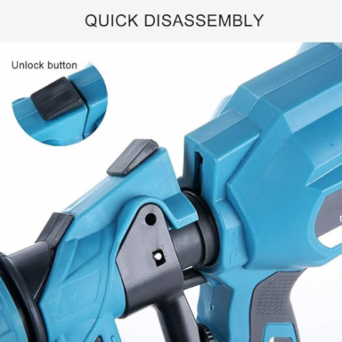 Aparat Profesional De Vopsit Și Zugrăvit LEIHMANN, Electric, Cu Rezervor De Vopsea, 800 ml si 2 Acumulatori, 36V, Portabil [3]