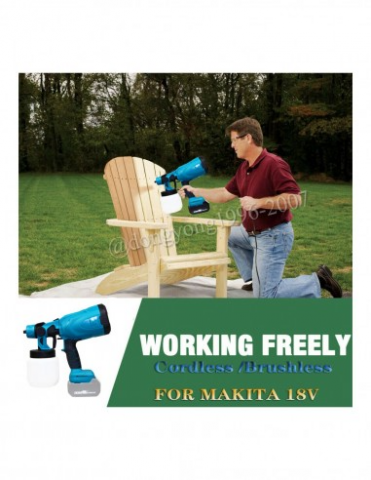 Aparat Profesional De Vopsit Și Zugrăvit LEIHMANN, Electric, Cu Rezervor De Vopsea, 800 ml si 2 Acumulatori, 36V, Portabil [8]