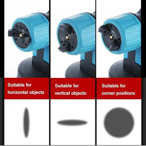 Aparat Profesional De Vopsit Și Zugrăvit LEIHMANN, Electric, Cu Rezervor De Vopsea, 800 ml si 2 Acumulatori, 36V, Portabil [4]