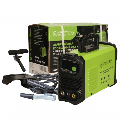 Truse, Scule de mana si unelte - Aparat sudura CRAFT-TECH XL MMA 495 A MX953 afisaj electronic cablu 12mm / 3m