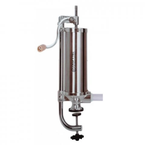 Aparat vertical de facut carnati Craft Tec, 4 kg, inox, 4 palnii incluse, prindere menghina, sistem anti-bule [1]