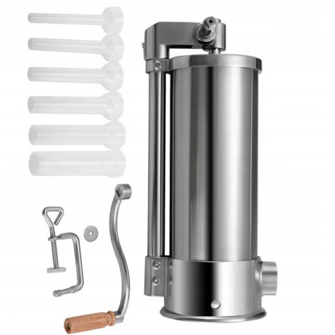 Accesorii bucatarie - Aparat vertical de umplut Carnati Campion 6 kg, 6 palnii incluse (10 mm, 17 mm, 21 mm, 25 mm, 29 mm si 10 mm), PROFESIONAL