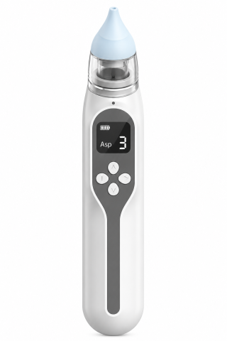Îngrijire personală & Cosmetice - Aspirator Nazal Electric Zenva pentru Bebeluși și Copii, Reîncărcabil USB, 2 Capete din Silicon Moale, Aspirare Reglabilă