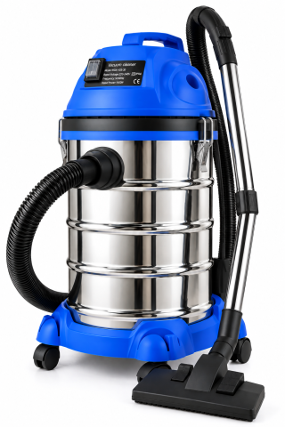Electrocasnice & Electronice - Aspirator Profesional Industrial Wet & Dry 70L, 1400W, Aspirare Umeda si Uscata, Cuva Inox
