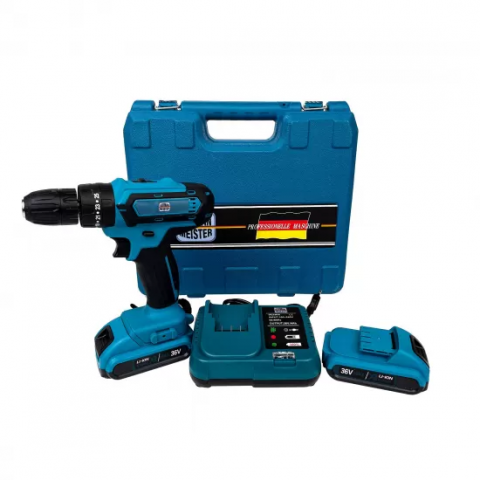 Autofiletanta de Gaurit si Insurubat German 36V, 5 Ah Albastra cu 2 Acumulatori + 30 Accesorii [2]