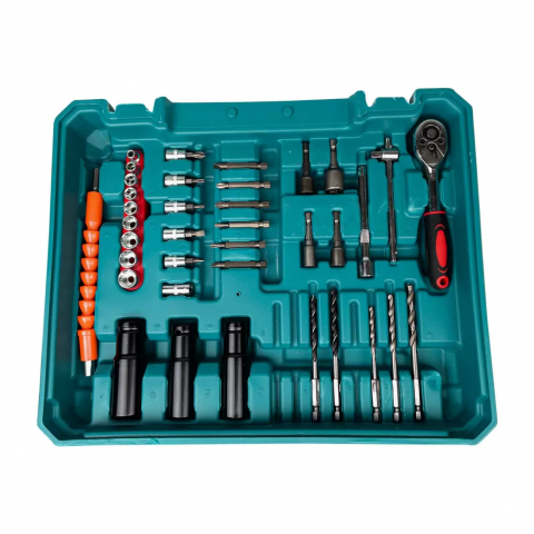 Bormasina cu Impact 48V, Cu 2 Acumulatori, 3500 RPM valiza accesorii [1]